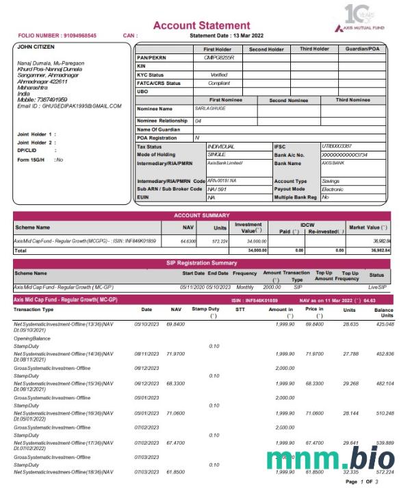 India Axis Bank
